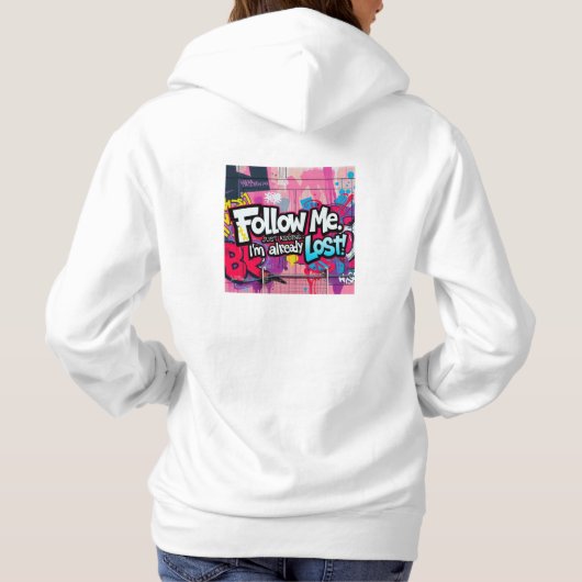 Schattigee scooter | Christmas | nieuwjaar | stijl Hoodie (Achterkant)