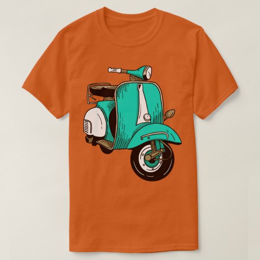 Schattigee Scooter Illustratie T-shirt (Design voorkant)