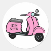 Schattigee Scooter Sticker (Voorkant)