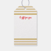 Schattigee Scottie Dog Christmas Custom Name Gold Cadeaulabel (Achterkant)