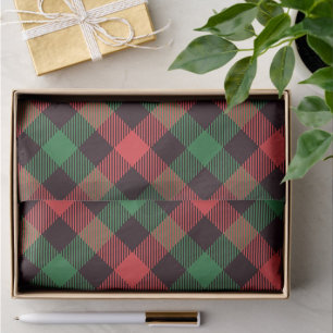 Schattigee Scottie Kleurrijke Plaid Tissuepapier
