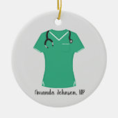 Schattigee Scrubs Nurse Keramisch Ornament (Voorkant)