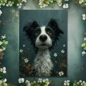 Schattigee Scruffy Dog en Shamrocks St Patrick's D Kaart