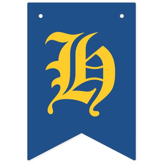 Schattigee Scruffy Pirate Puppy Verjaardagsbunting Vlaggetjes (Tweede vlag)