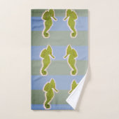 Schattigee Seahorse Art Badkamer Handdoek Set (Handdoek)