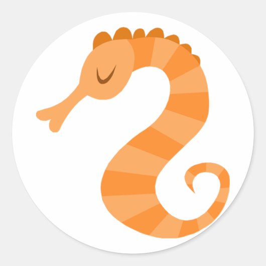 Schattigee Seahorse Stickers (Voorkant)