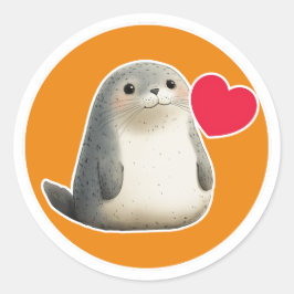 Schattigee Seal Classic Ronde Sticker