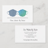 Schattigee Seamstress Gezichtsbedekkende Maskeront Visitekaartje (Voorkant / Achterkant)