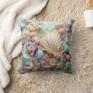 Schattigee Seashell Pattern Beach House stijl Kussen