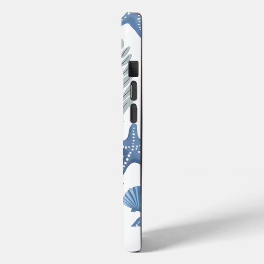 Schattigee Seashell Starfish gepersonaliseerde naa Case-Mate iPhone Case (Achterkant / Links)