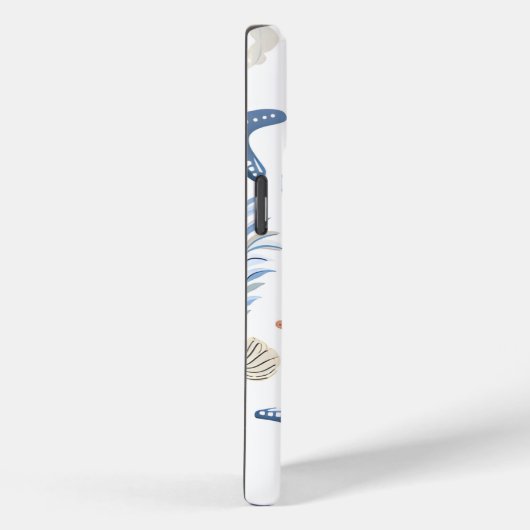 Schattigee Seashell Starfish gepersonaliseerde naa Case-Mate iPhone Case (Achterkant / Rechts)