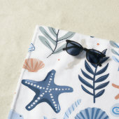 Schattigee Seashell Starfish gepersonaliseerde naa Strandlaken (In situ)