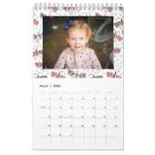 Schattigee seizoensgebonden dierenpatroon familief kalender (Mar 2026)