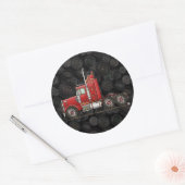 Schattigee semi-cabine ronde sticker (Envelop)