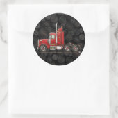 Schattigee semi-cabine ronde sticker (Tas)