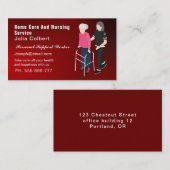 Schattigee Senior Companion of Oudere Verzorger ro Visitekaartje (Voorkant / Achterkant)