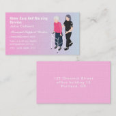 Schattigee Senior Companion of Oudere Verzorger ro Visitekaartje (Voorkant / Achterkant)