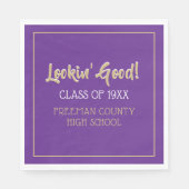 Schattigee servetten voor klassenreünie (Voorkant)