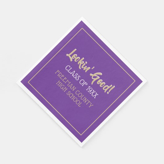 Schattigee servetten voor klassenreünie (Hoek)