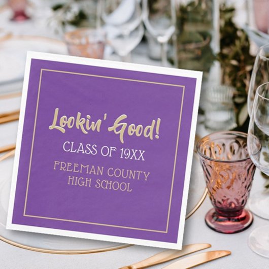 Schattigee servetten voor klassenreünie