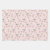 Schattigee set moderne kerstinpakken inpakpapier vel (Voorkant 3)