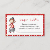 Schattigee Sevillana Baby shower Luier Raffle Informatiekaartje (Voorkant)