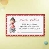 Schattigee Sevillana Baby shower Luier Raffle Informatiekaartje