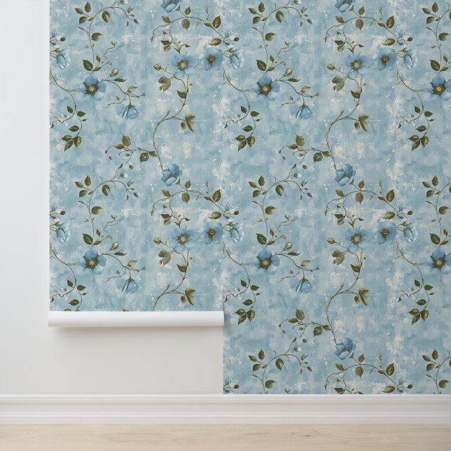 Schattigee Shabby Chic Floral Behang (Applicatie)