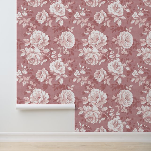 Schattigee Shabby Chic Floral Behang (Applicatie)