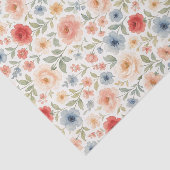 Schattigee Shabby Chic Franse Floral Art Pattern Tissuepapier (Detail)