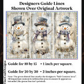 Schattigee Shabby Chic Snowmen Cool Blue AL7 Decou Tissuepapier