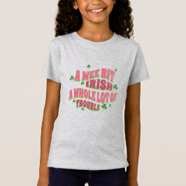 Schattigee Shamrock Irish Trouble St Patrick's Day T-shirt
