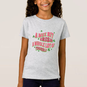 Schattigee Shamrock Irish Trouble St Patrick's Day T-shirt