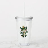Schattigee Shamrock Lucky Dragon Acryl Drinkbeker (Voorkant)