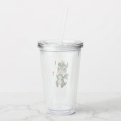 Schattigee Shamrock Lucky Dragon Acryl Drinkbeker (Achterkant)