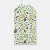 Schattigee Shamrocks Pattern St Patricks Dag TOT V Cadeaulabel (Achterkant)