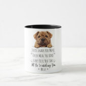 Schattigee Shar Pei Dog Funny Custom Mok (Midden)