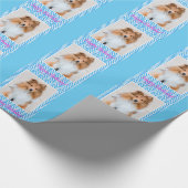 Schattigee Sheltie Shetland Sheepdog Happy Birthda Cadeaupapier (Hoek)