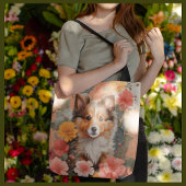 Schattigee Shetland Sheepdog Puppy Tote Bag
