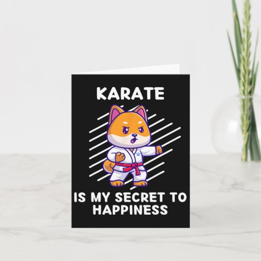 Schattigee Shi Inu Karate is mijn geheim voor Happ Kaart (Voorkant)