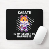 Schattigee Shi Inu Karate is mijn geheim voor Happ Muismat (Met muis)