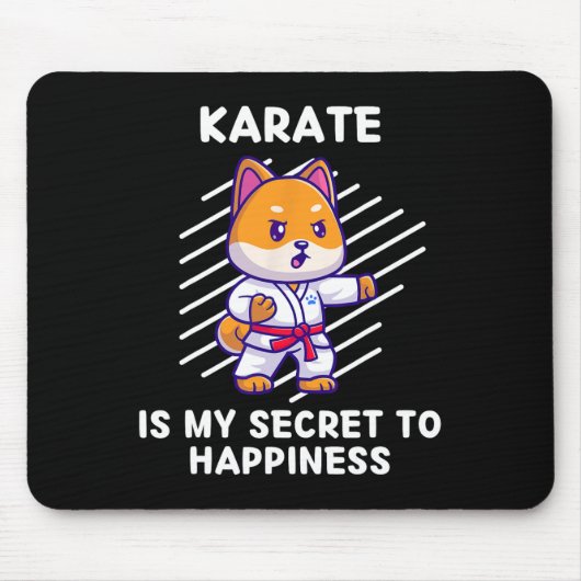 Schattigee Shi Inu Karate is mijn geheim voor Happ Muismat (Voorkant)