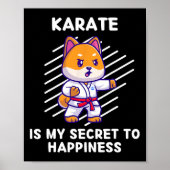 Schattigee Shi Inu Karate is mijn geheim voor Happ Poster (Voorkant)