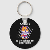 Schattigee Shi Inu Karate is mijn geheim voor Happ Sleutelhanger (Voorkant)