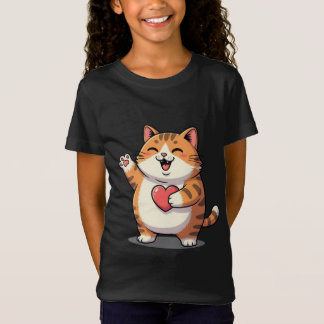 Schattigee Shiba Inu Dog met T-shirt voor hartsmei
