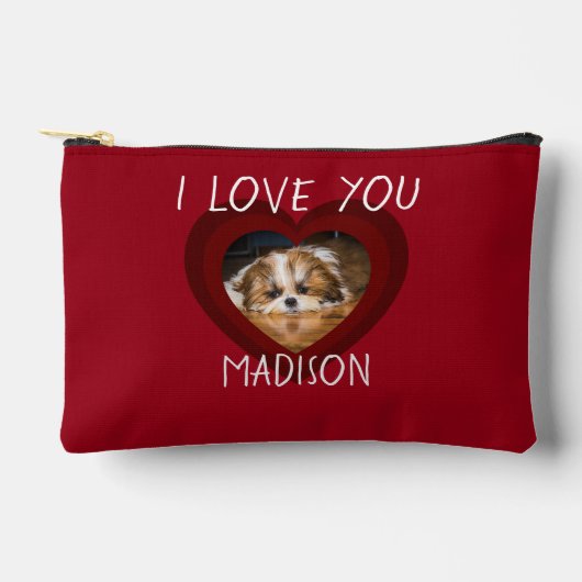 Schattigee shih tzu liefde Valentijn hart foto rit Etui (Voorkant)