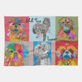 Schattigee Shih Tzu Lover Assortiment Keuken Handd Theedoek (Horizontaal)