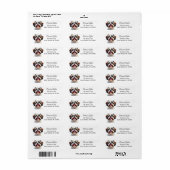 Schattigee Shih Tzu puppy hond gepersonaliseerd Etiket (Full Sheet)