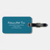 Schattigee Shih Tzu Puppy  Kunst Bagagelabel (Achterkant horizontaal)