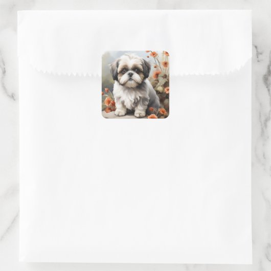 Schattigee Shih tzu puppy sticker (Tas)